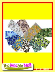 A curated range of mosaic glass vitreous tile mixes for mosaics.