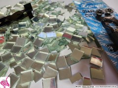 Mosaic faux glass mirror tiles, The Mosaic Mall/OzMosaics